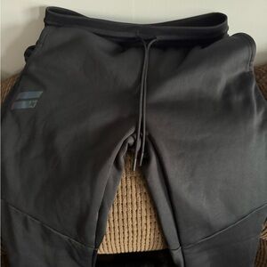 Hurley Black Sweatpants Relaxed Fit Drawstring